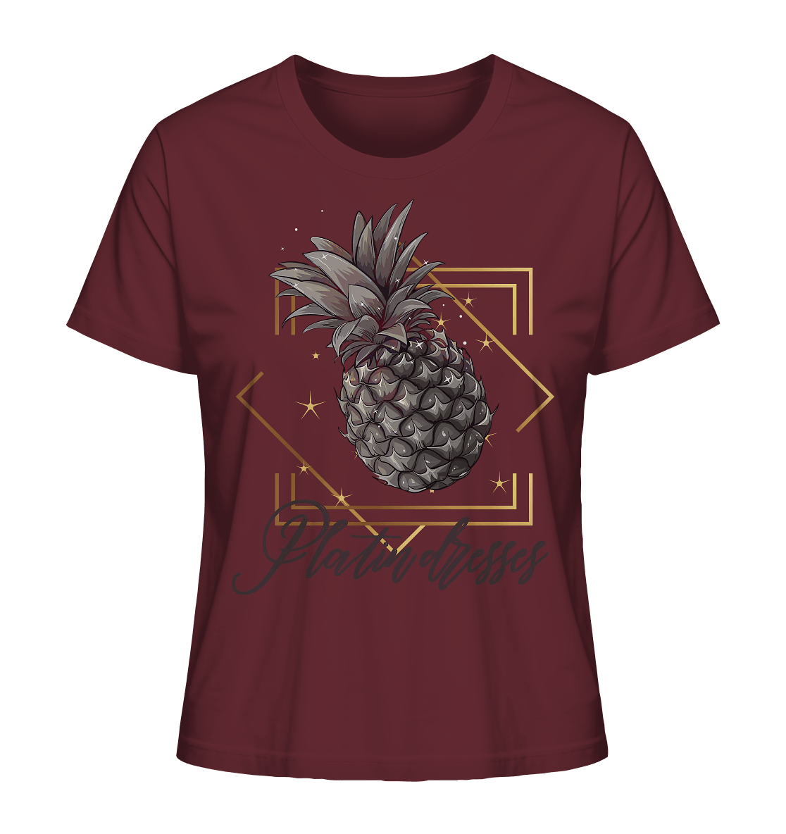 Platin Ananas - Ladies Organic Shirt - ArtfulShenwyn