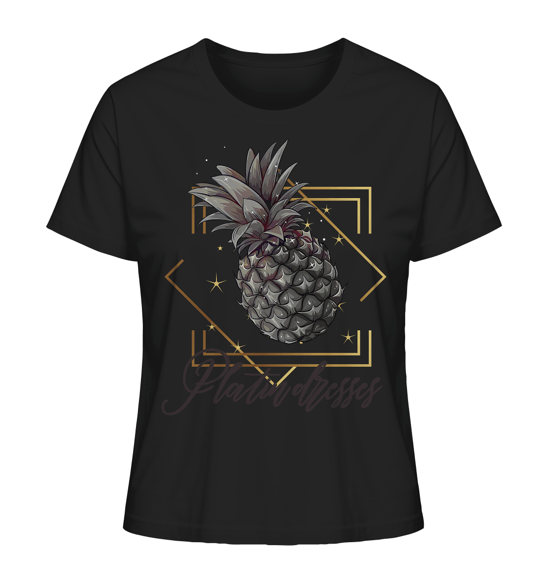 Platin Ananas - Ladies Organic Shirt - ArtfulShenwyn