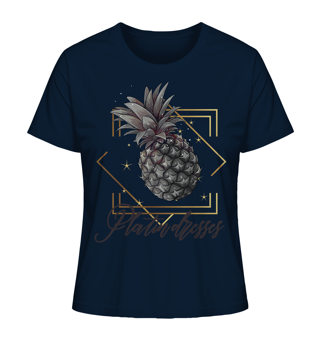 Platin Ananas - Ladies Organic Shirt - ArtfulShenwyn