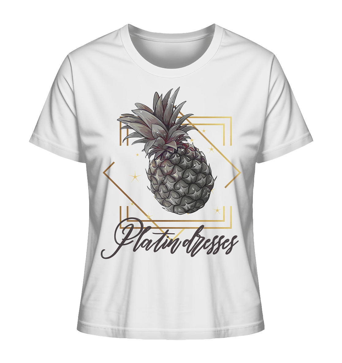 Platin Ananas - Ladies Organic Shirt - ArtfulShenwyn