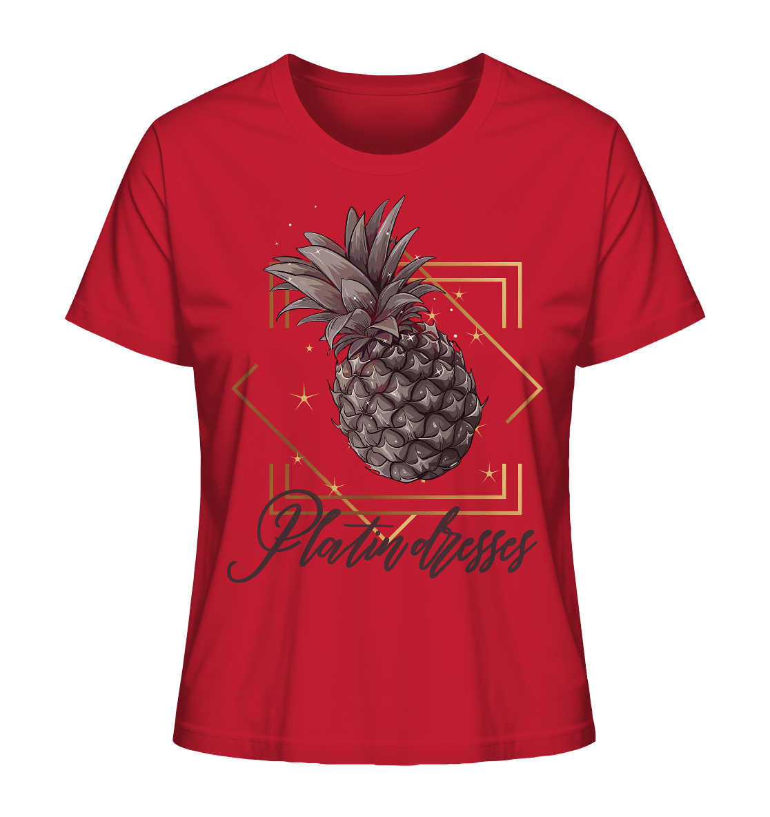 Platin Ananas - Ladies Organic Shirt - ArtfulShenwyn