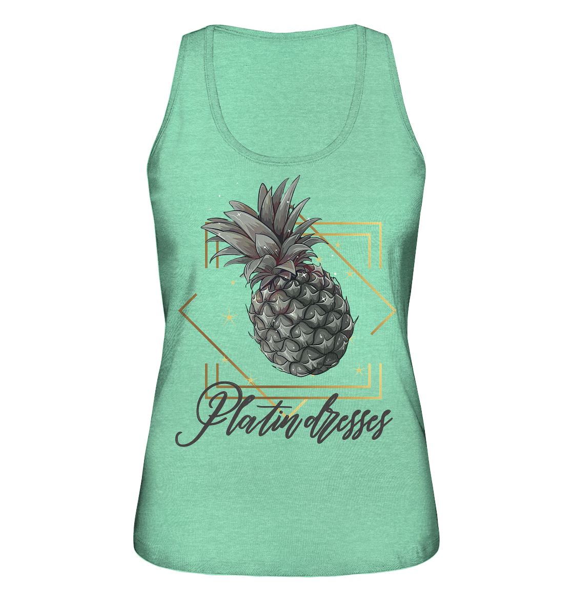 Platin Ananas - Ladies Organic Tank-Top - ArtfulShenwyn