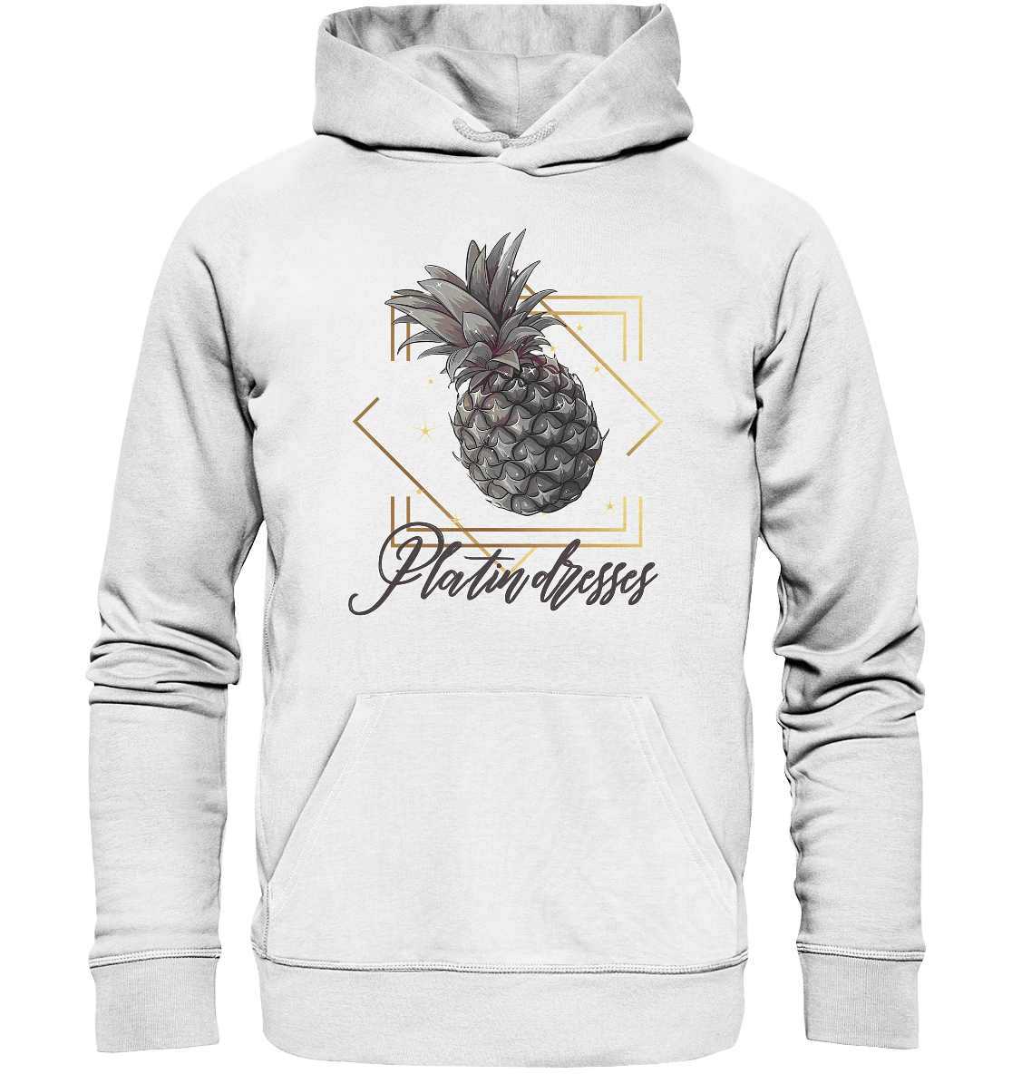 Platin Ananas - Organic Basic Hoodie - ArtfulShenwyn