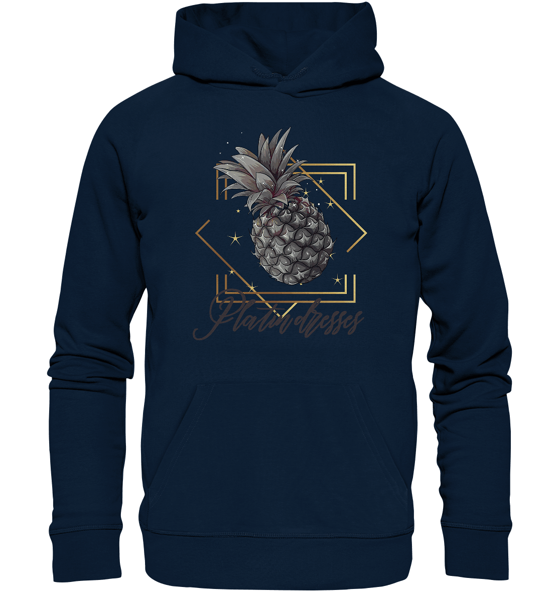 Platin Ananas - Organic Basic Hoodie - ArtfulShenwyn