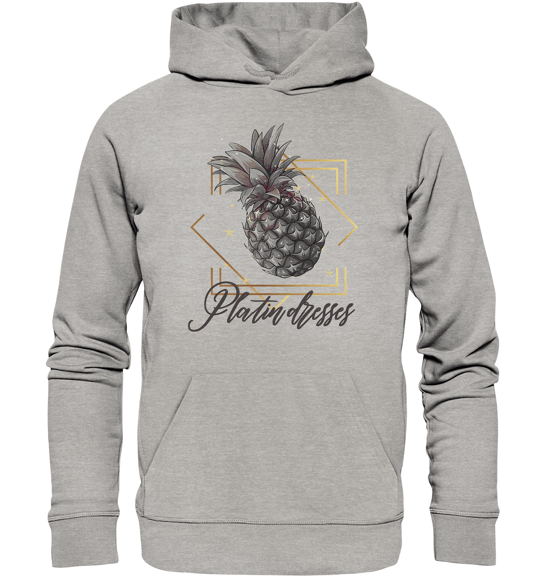 Platin Ananas - Organic Basic Hoodie - ArtfulShenwyn