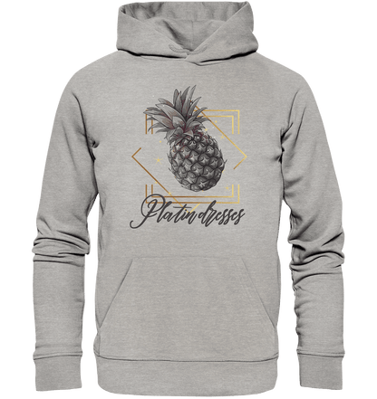 Platin Ananas - Organic Basic Hoodie - ArtfulShenwyn