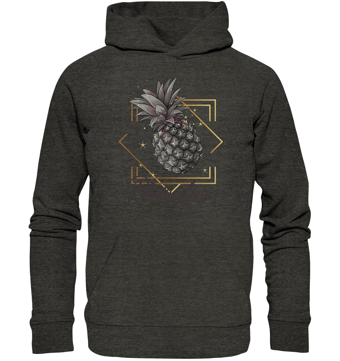 Platin Ananas - Organic Basic Hoodie - ArtfulShenwyn