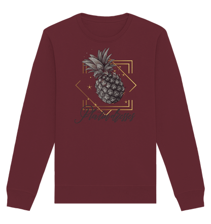 Platin Ananas - Organic Basic Unisex Sweatshirt - ArtfulShenwyn