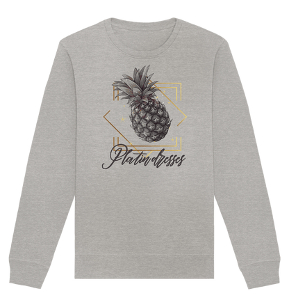 Platin Ananas - Organic Basic Unisex Sweatshirt - ArtfulShenwyn