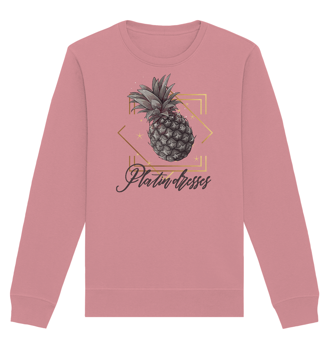 Platin Ananas - Organic Basic Unisex Sweatshirt - ArtfulShenwyn