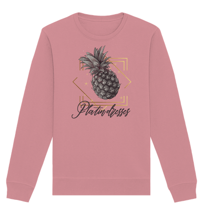 Platin Ananas - Organic Basic Unisex Sweatshirt - ArtfulShenwyn