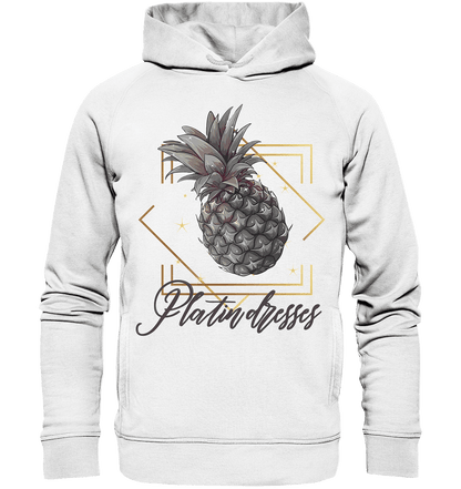 Platin Ananas - Organic Fashion Hoodie - ArtfulShenwyn