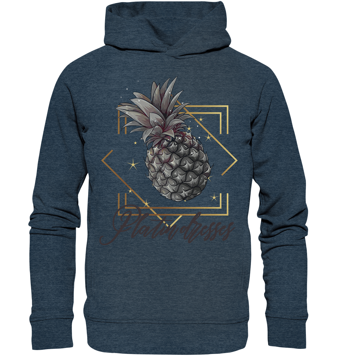 Platin Ananas - Organic Fashion Hoodie - ArtfulShenwyn