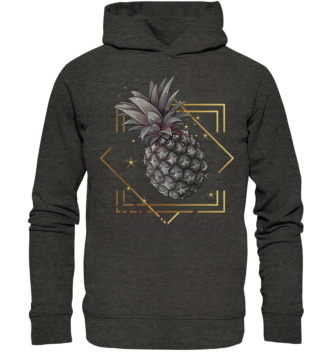 Platin Ananas - Organic Fashion Hoodie - ArtfulShenwyn