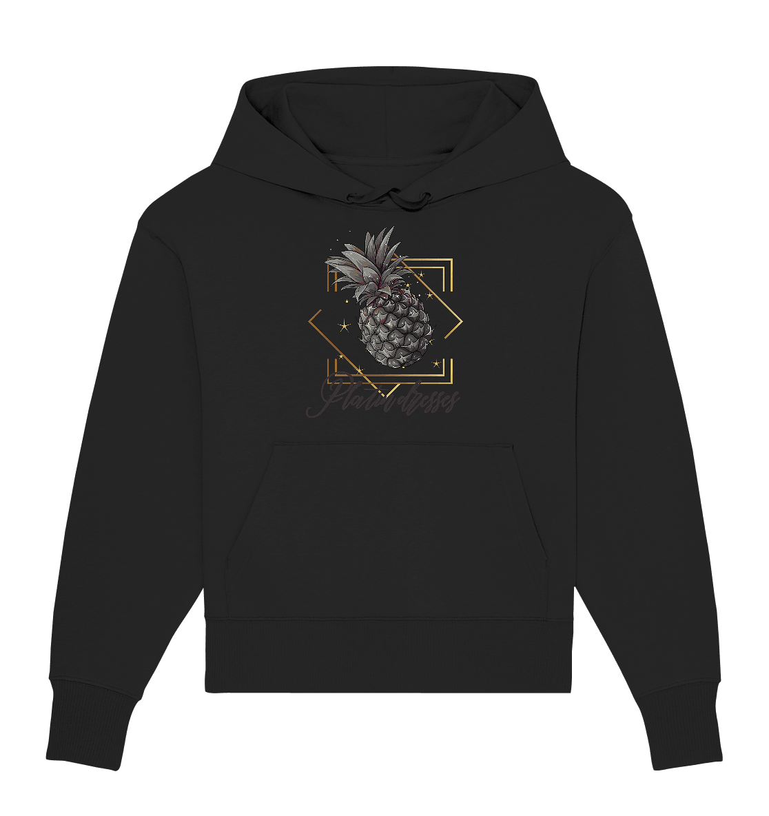 Platin Ananas - Organic Oversize Hoodie - ArtfulShenwyn