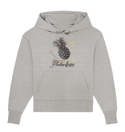 Platin Ananas - Organic Oversize Hoodie - ArtfulShenwyn