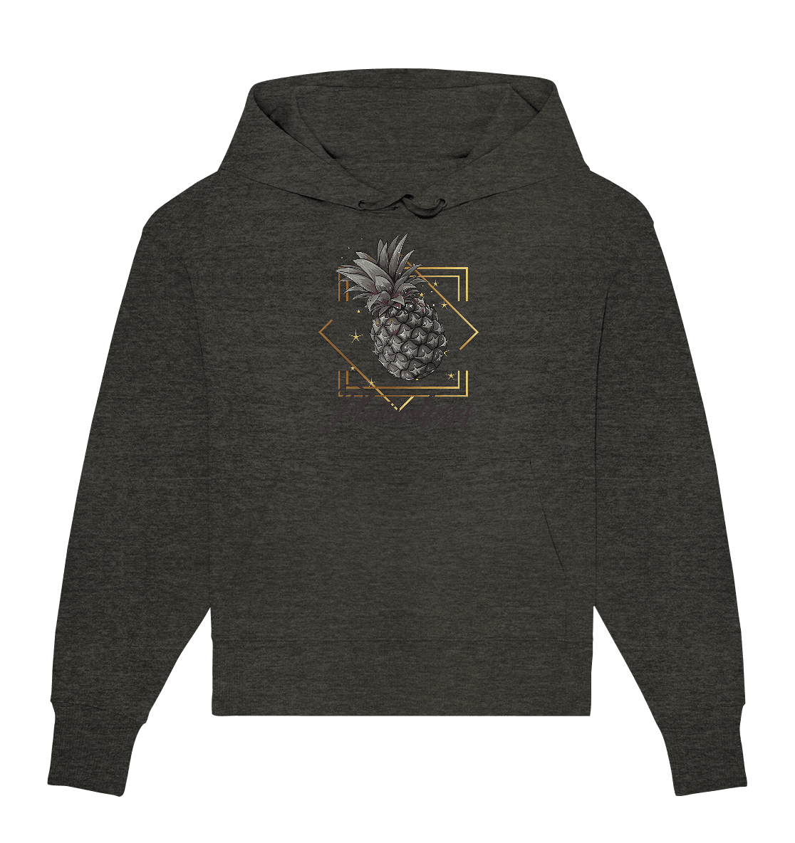 Platin Ananas - Organic Oversize Hoodie - ArtfulShenwyn