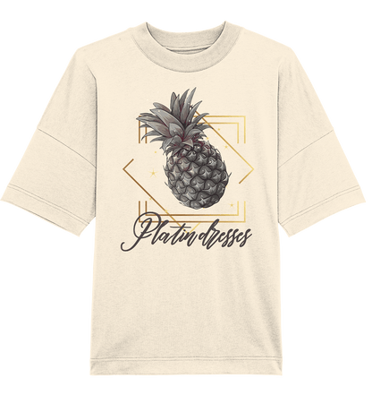 Platin Ananas - Organic Oversize Shirt - ArtfulShenwyn