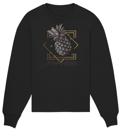 Platin Ananas - Organic Oversize Sweatshirt - ArtfulShenwyn