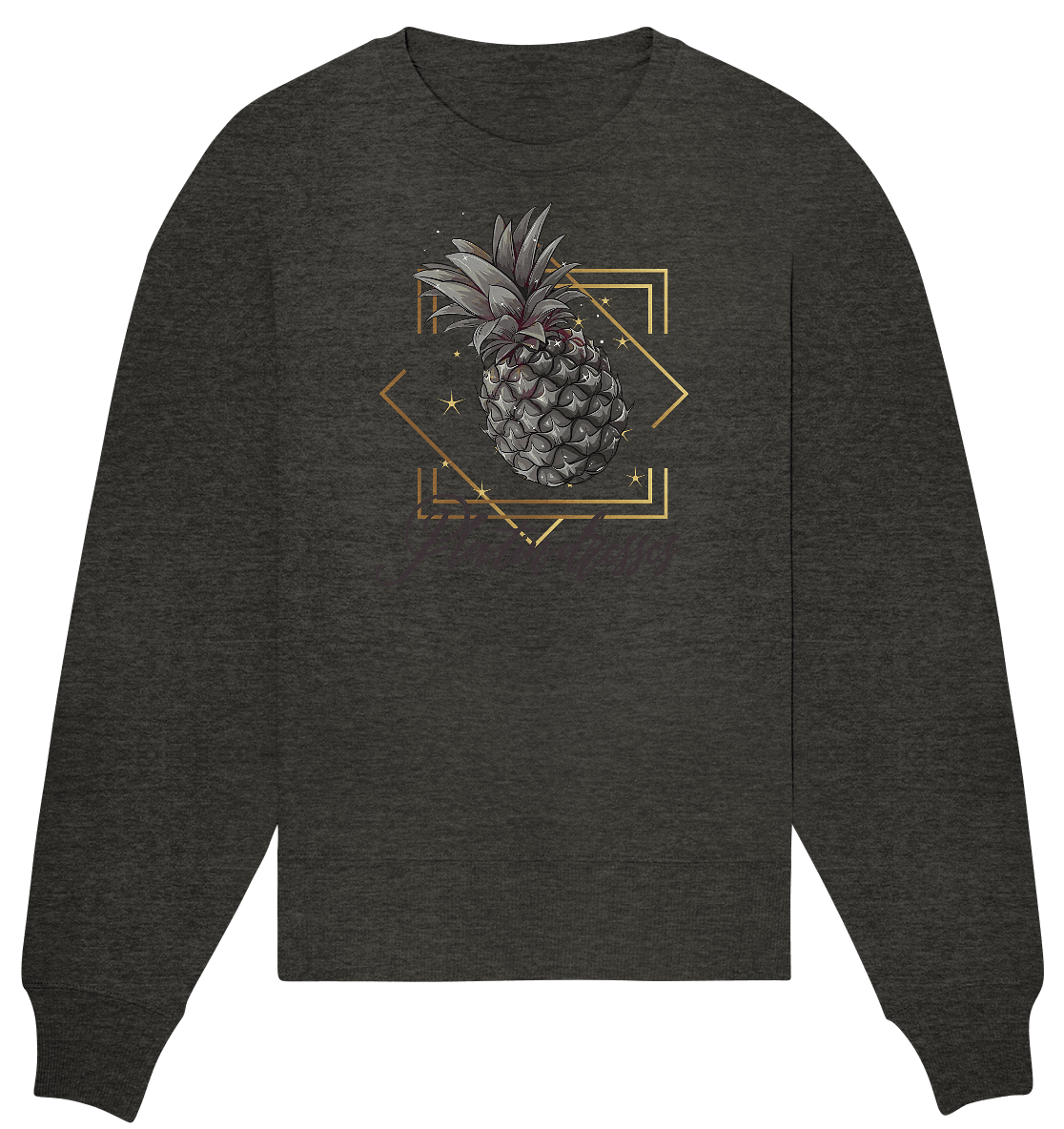 Platin Ananas - Organic Oversize Sweatshirt - ArtfulShenwyn