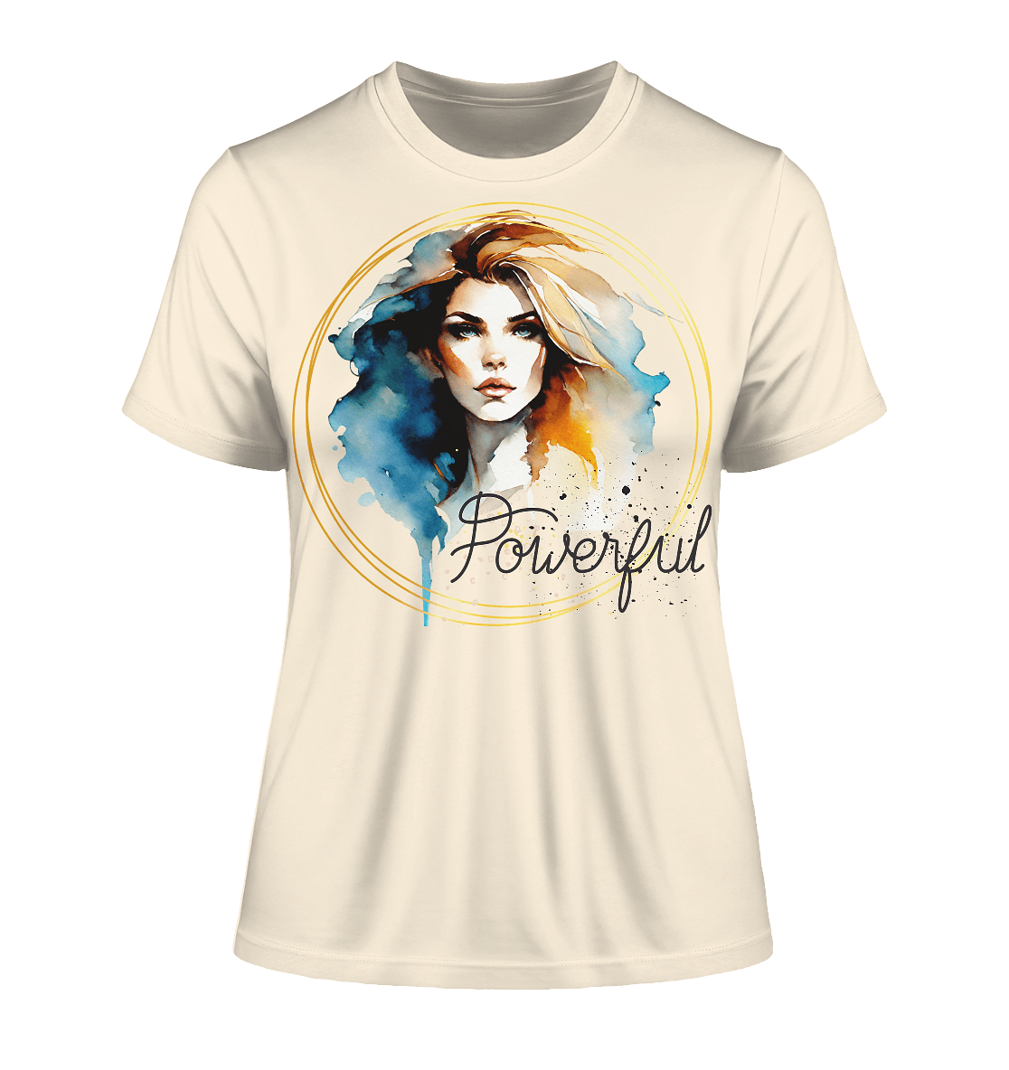 Powerful Queen - Fitted Ladies Organic Shirt - ArtfulShenwyn