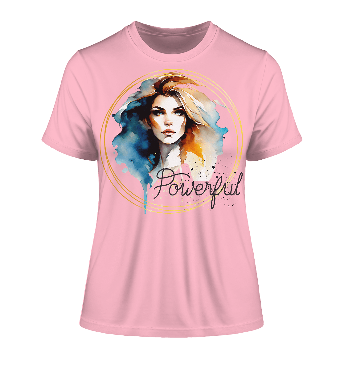 Powerful Queen - Fitted Ladies Organic Shirt - ArtfulShenwyn