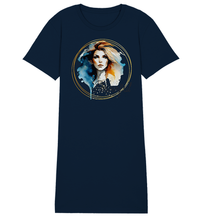 Powerful Queen - Ladies Organic Shirt Dress - ArtfulShenwyn