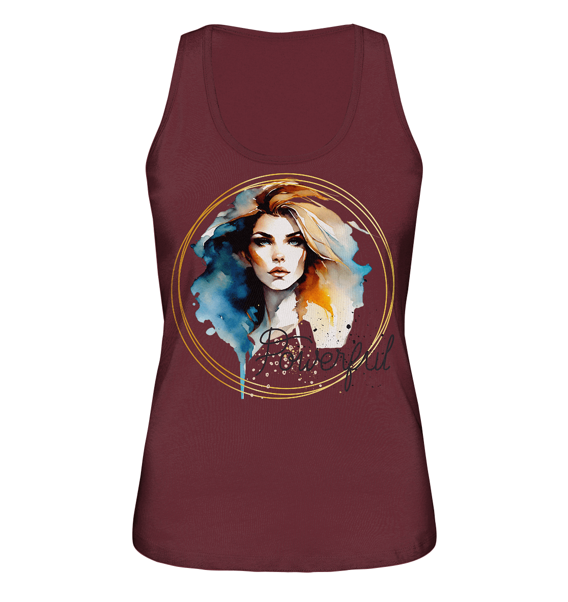 Powerful Queen - Ladies Organic Tank-Top - ArtfulShenwyn