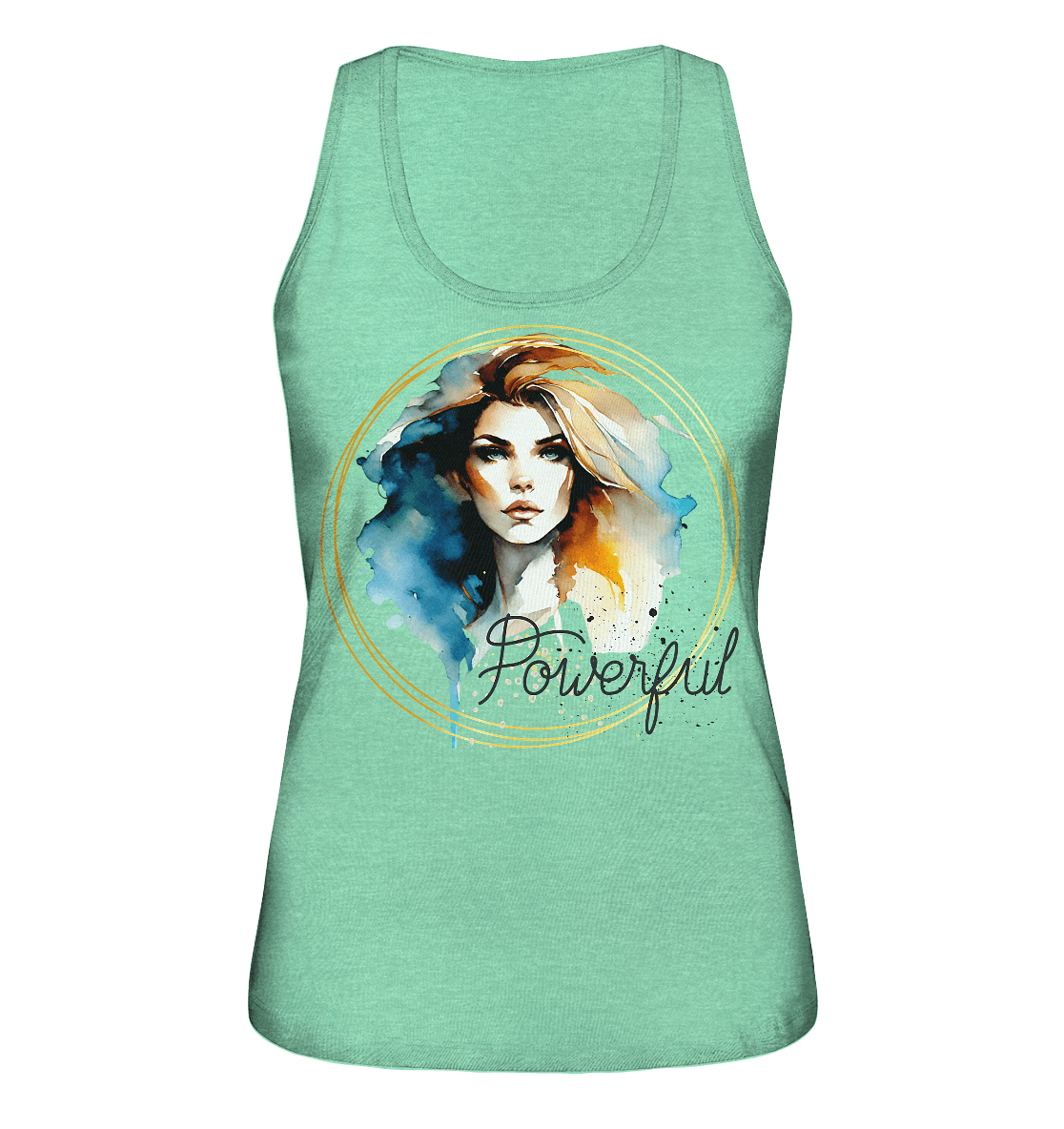 Powerful Queen - Ladies Organic Tank-Top - ArtfulShenwyn