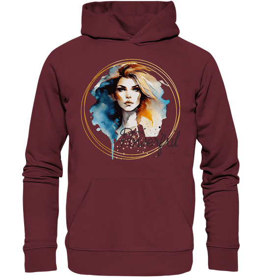 Powerful Queen - Organic Basic Hoodie - ArtfulShenwyn