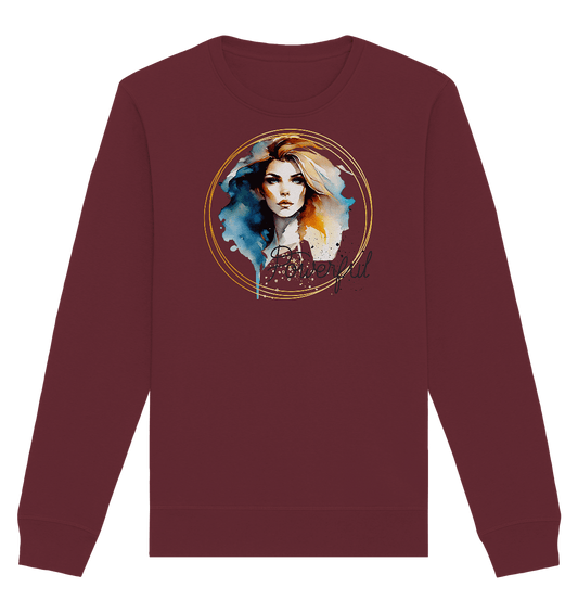 Powerful Queen - Organic Basic Unisex Sweatshirt - ArtfulShenwyn