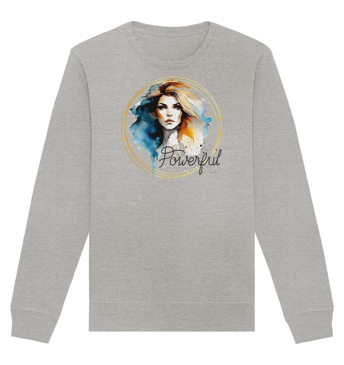 Powerful Queen - Organic Basic Unisex Sweatshirt - ArtfulShenwyn