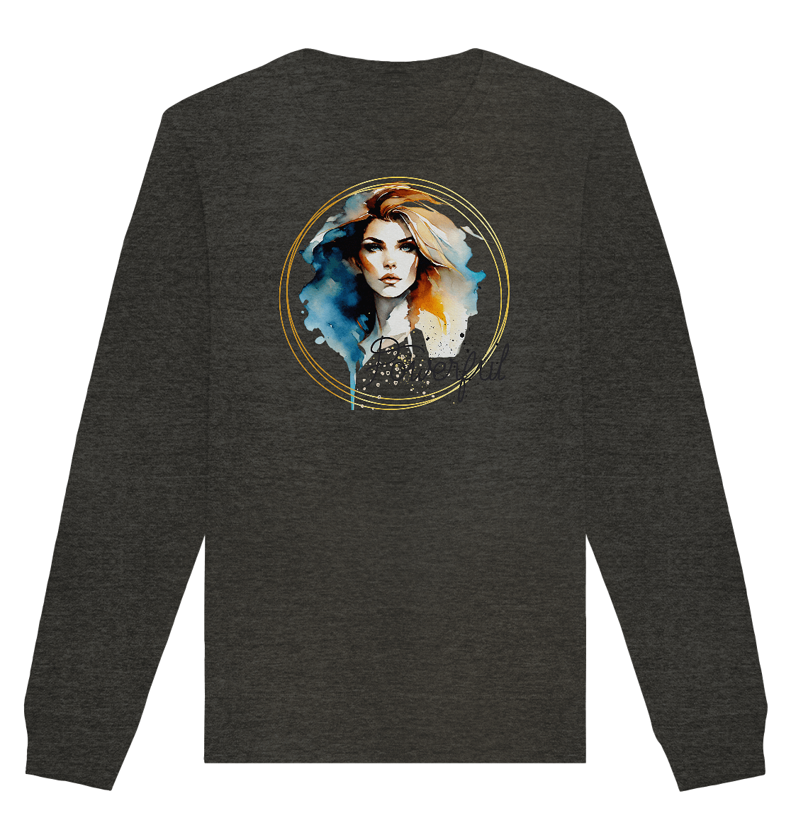 Powerful Queen - Organic Basic Unisex Sweatshirt - ArtfulShenwyn