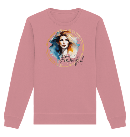 Powerful Queen - Organic Basic Unisex Sweatshirt - ArtfulShenwyn