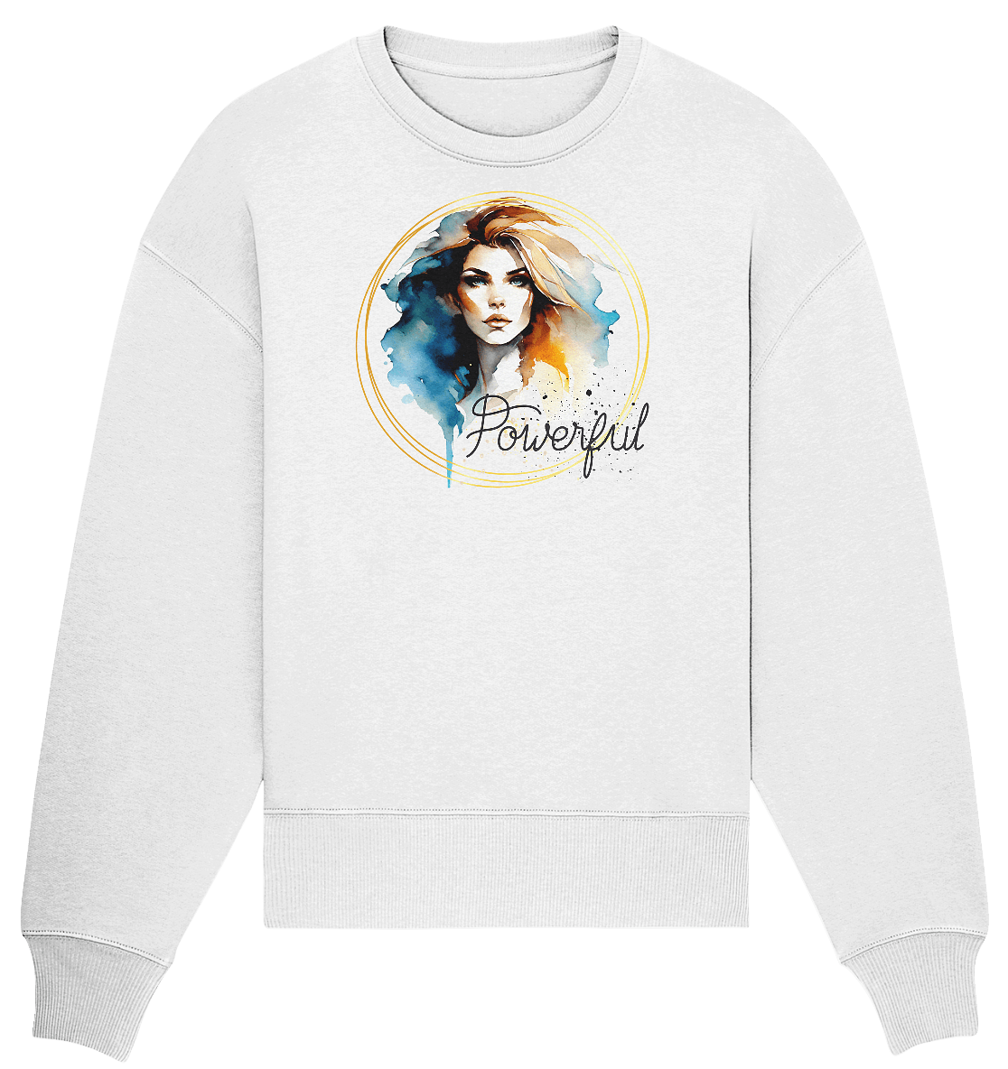 Powerful Queen - Organic Oversize Sweatshirt - ArtfulShenwyn