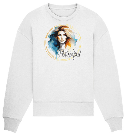 Powerful Queen - Organic Oversize Sweatshirt - ArtfulShenwyn