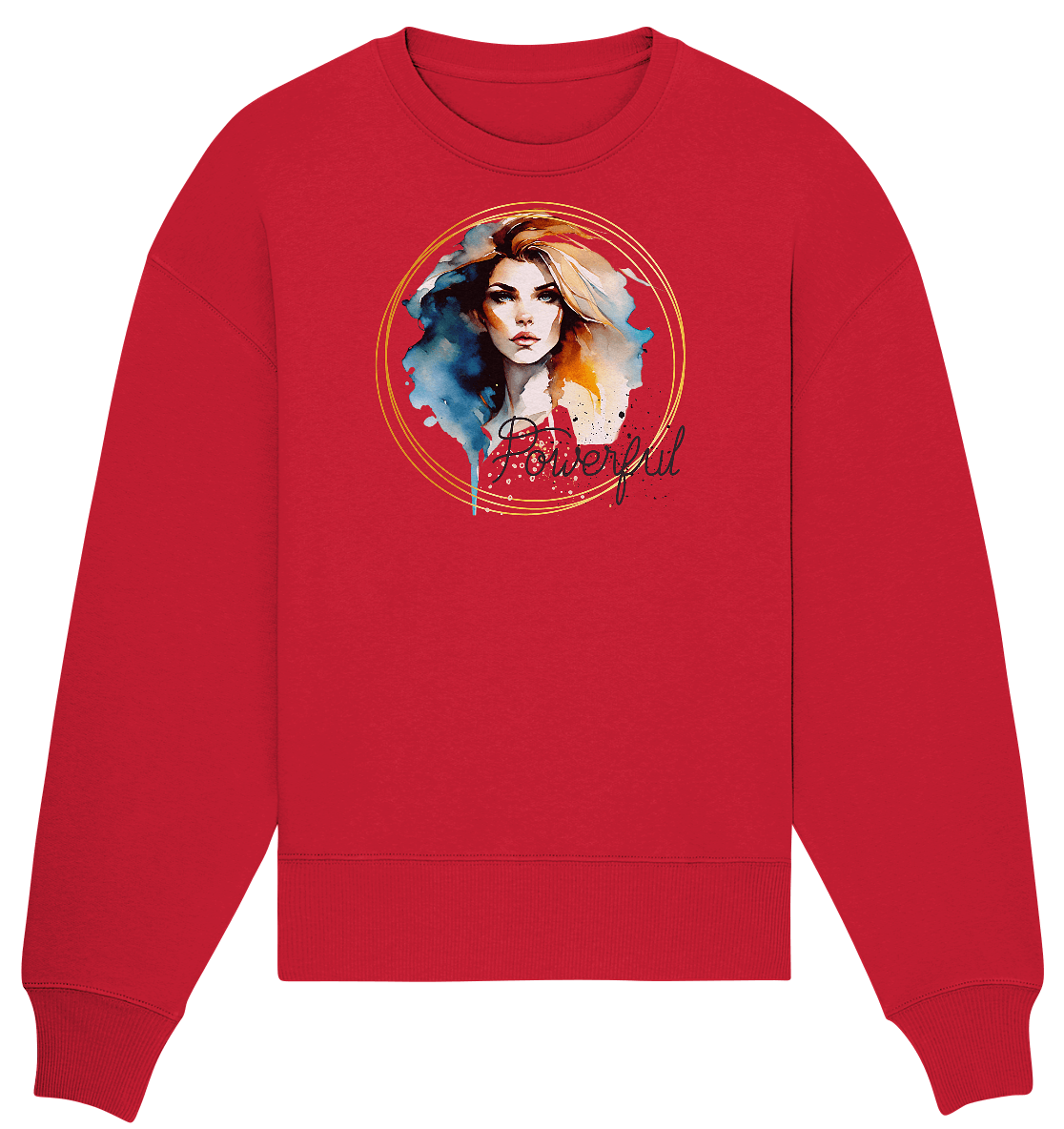 Powerful Queen - Organic Oversize Sweatshirt - ArtfulShenwyn