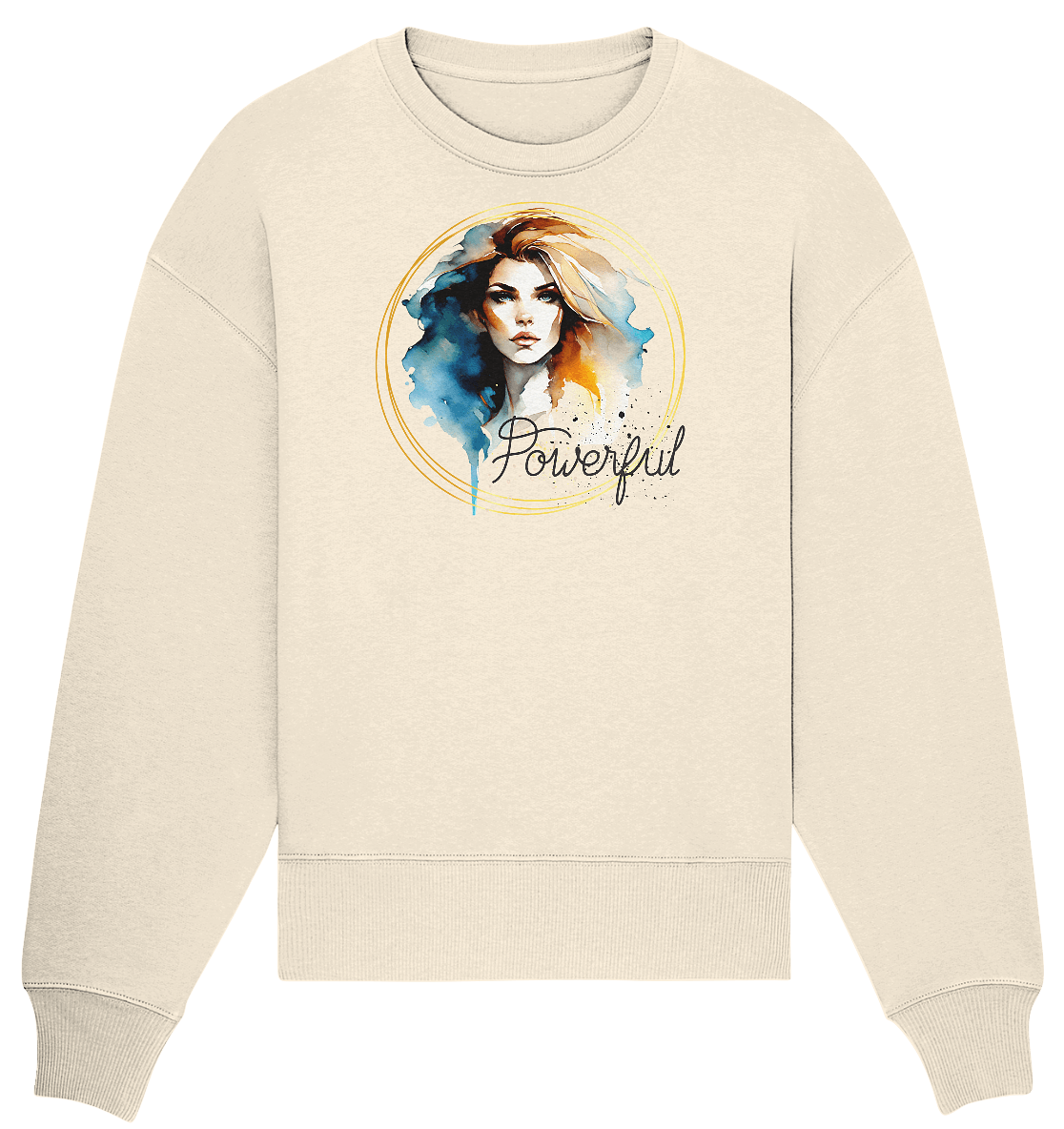 Powerful Queen - Organic Oversize Sweatshirt - ArtfulShenwyn