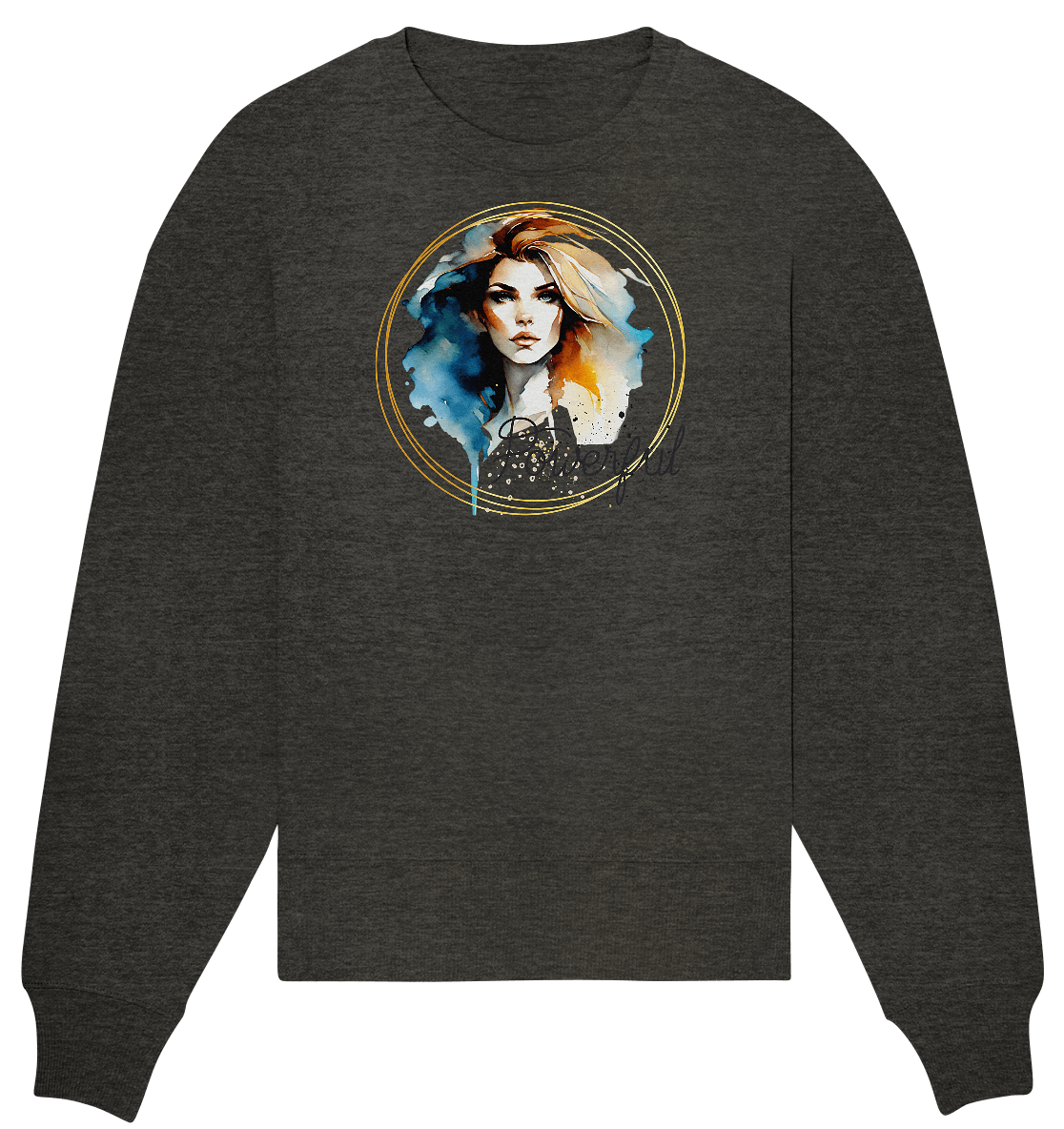 Powerful Queen - Organic Oversize Sweatshirt - ArtfulShenwyn