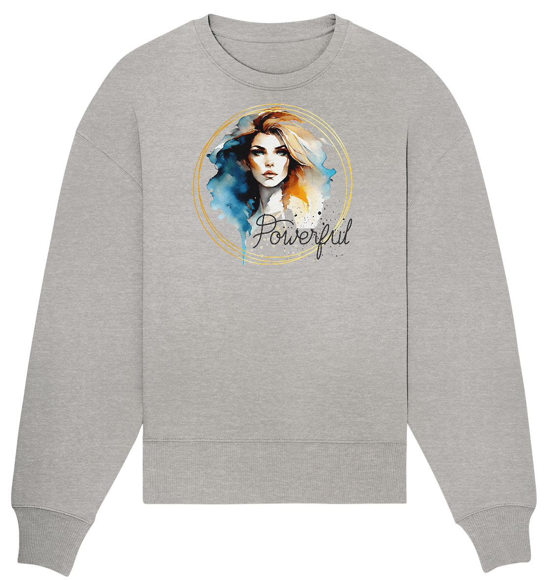 Powerful Queen - Organic Oversize Sweatshirt - ArtfulShenwyn