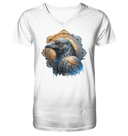 Rabe Mandala - Mens Organic V-Neck Shirt - ArtfulShenwyn