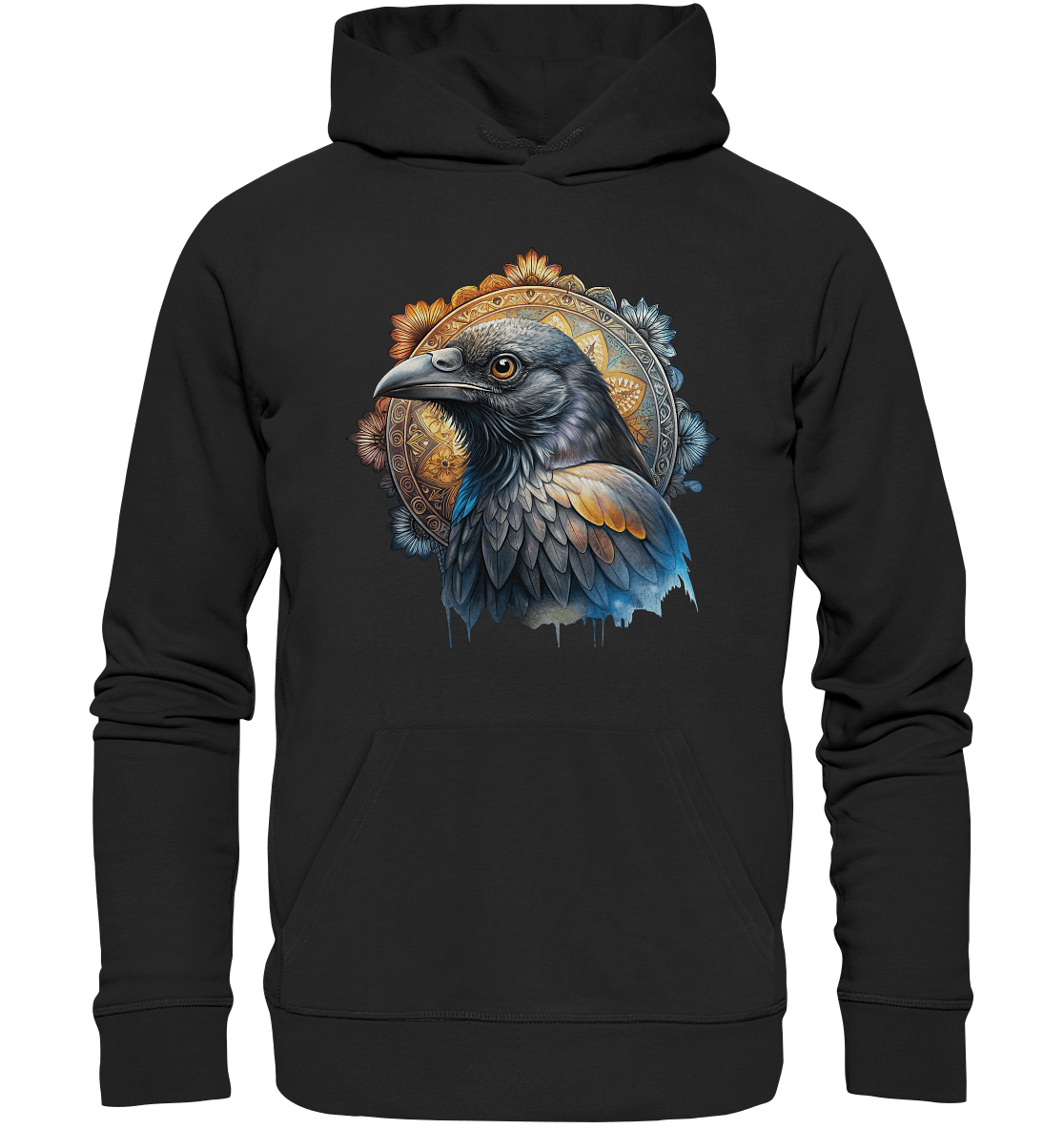 Rabe Mandala - Organic Basic Hoodie - ArtfulShenwyn