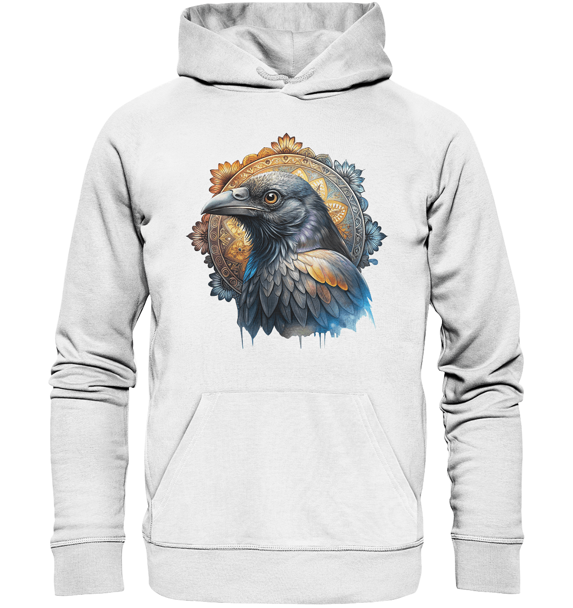 Rabe Mandala - Organic Basic Hoodie - ArtfulShenwyn