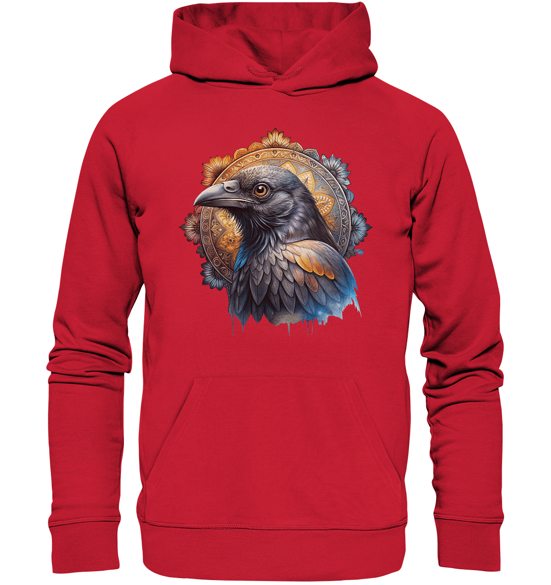 Rabe Mandala - Organic Basic Hoodie - ArtfulShenwyn