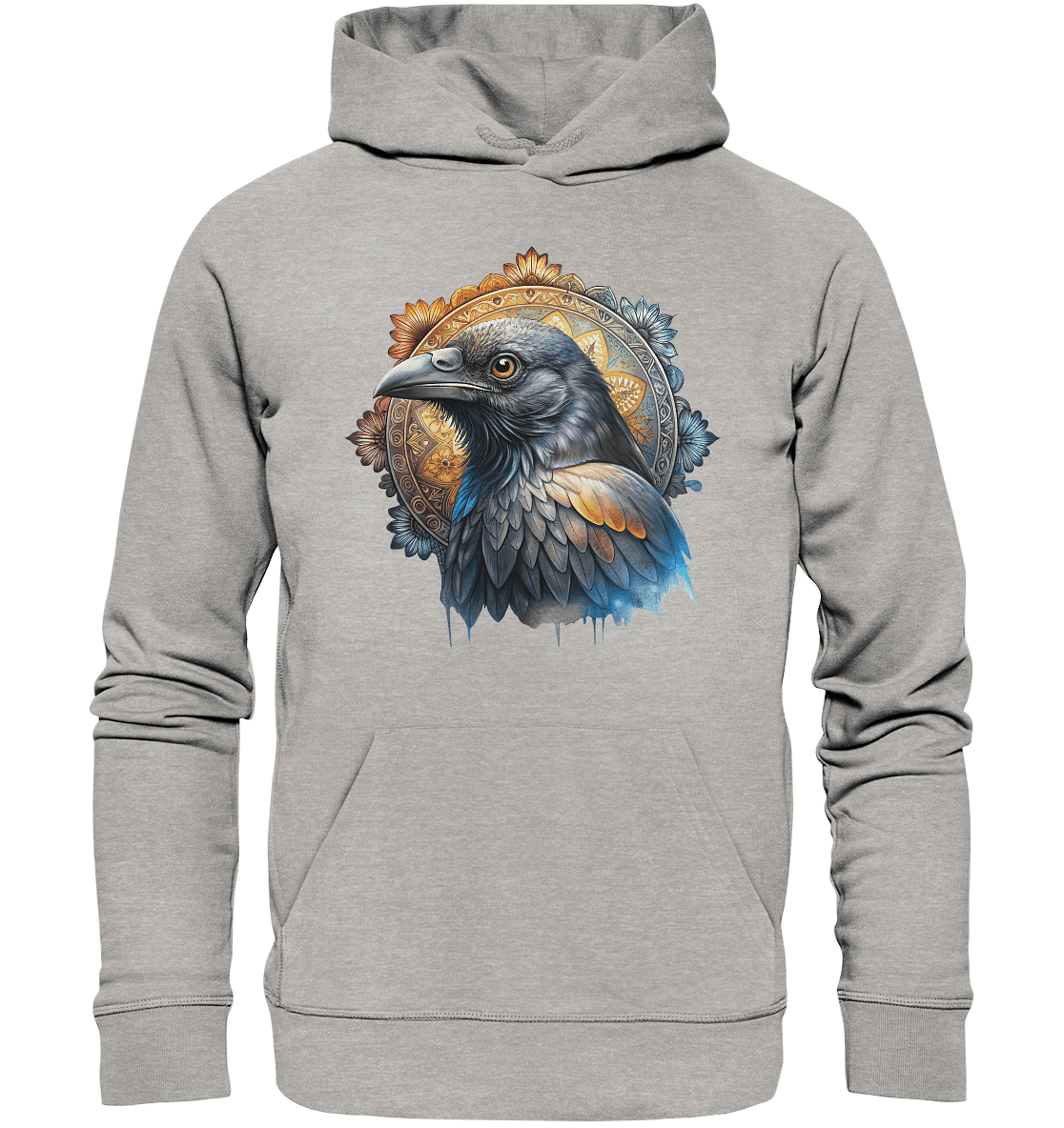 Rabe Mandala - Organic Basic Hoodie - ArtfulShenwyn