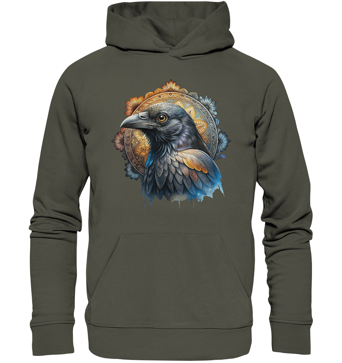 Rabe Mandala - Organic Basic Hoodie - ArtfulShenwyn