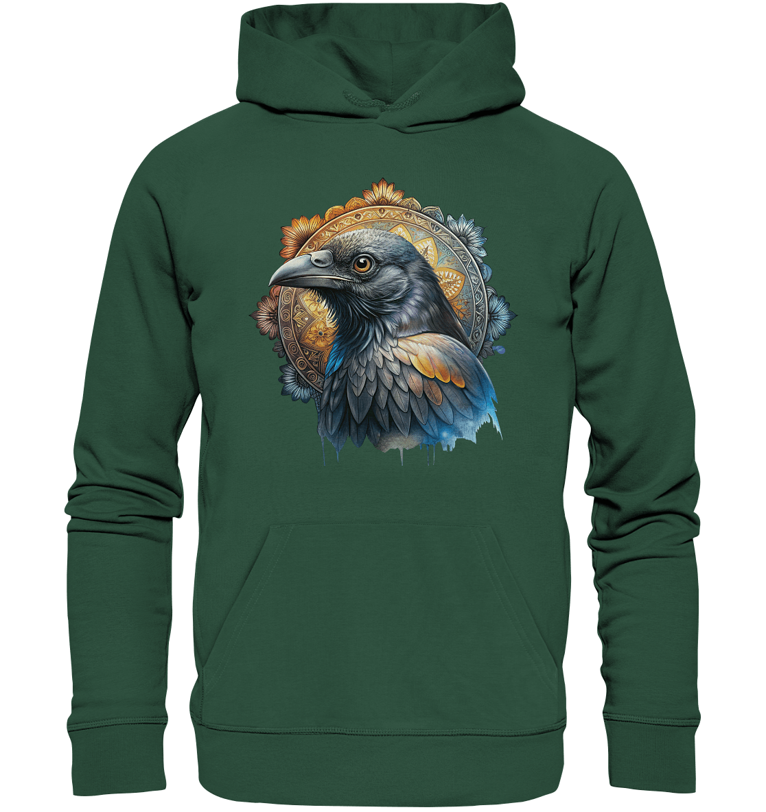 Rabe Mandala - Organic Basic Hoodie - ArtfulShenwyn