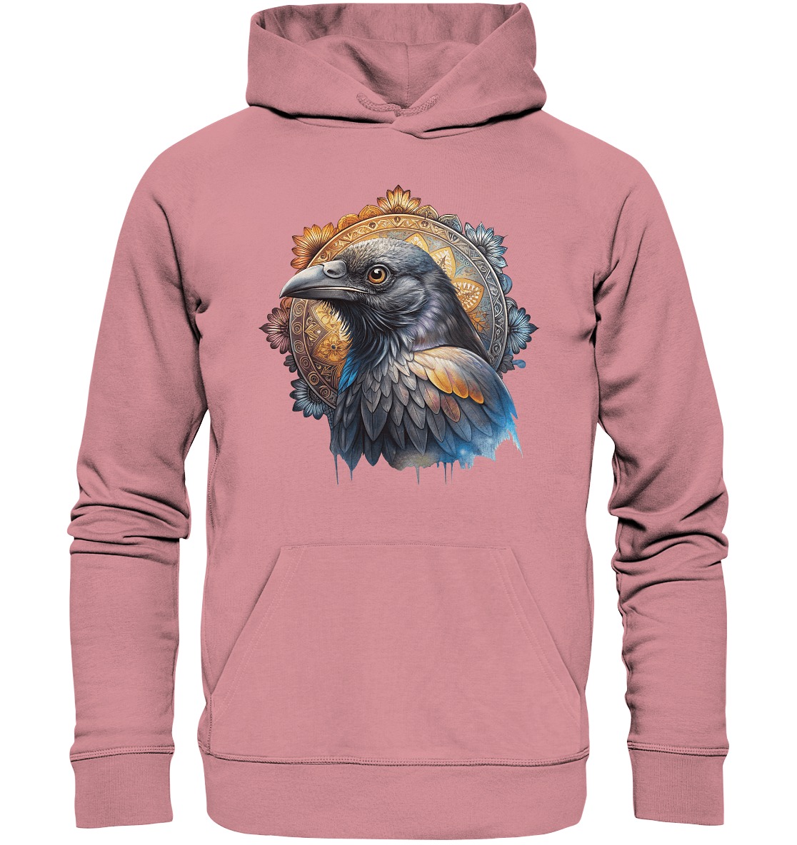 Rabe Mandala - Organic Basic Hoodie - ArtfulShenwyn