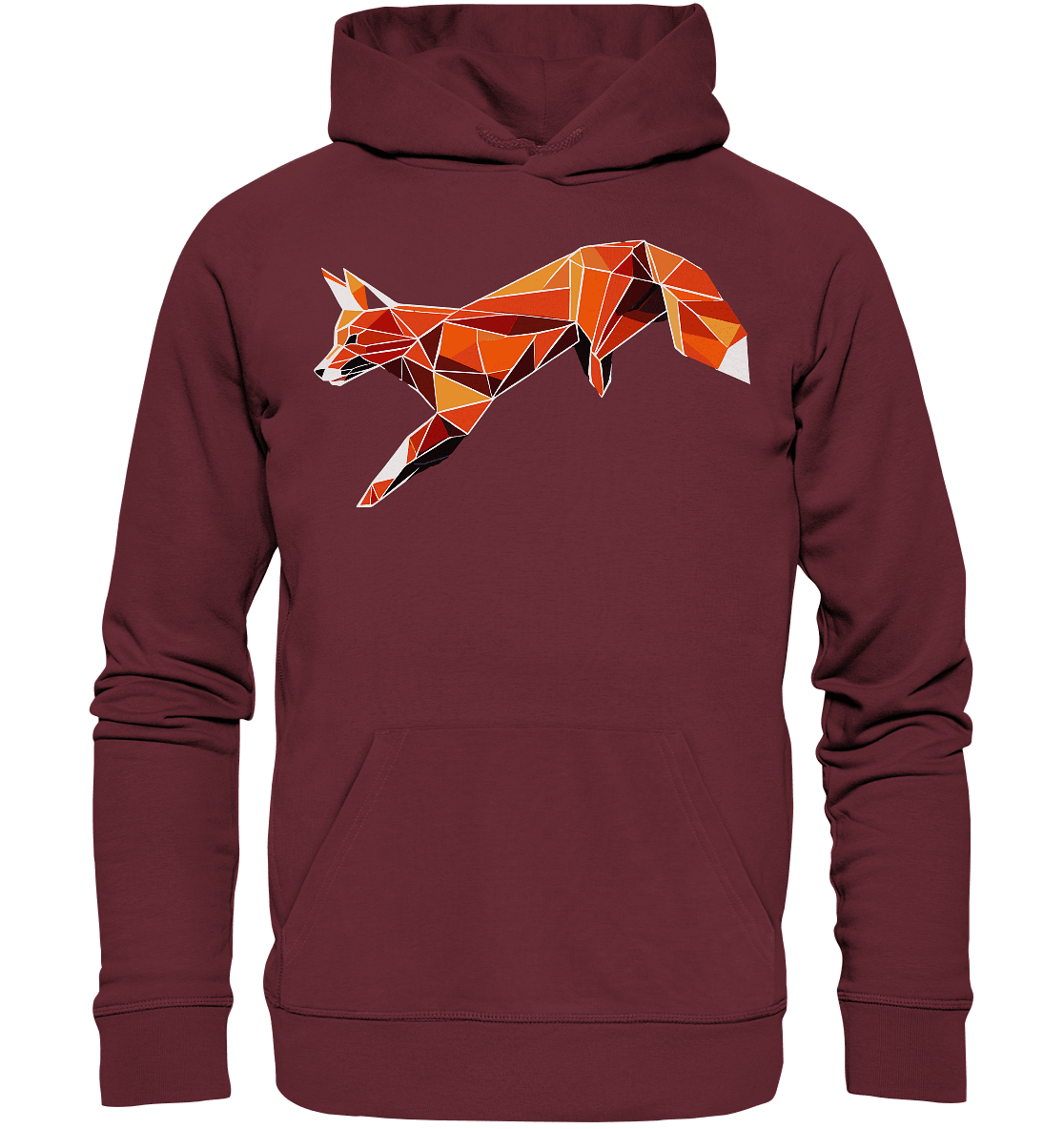 springender Fuchs - Organic Basic Hoodie - ArtfulShenwyn