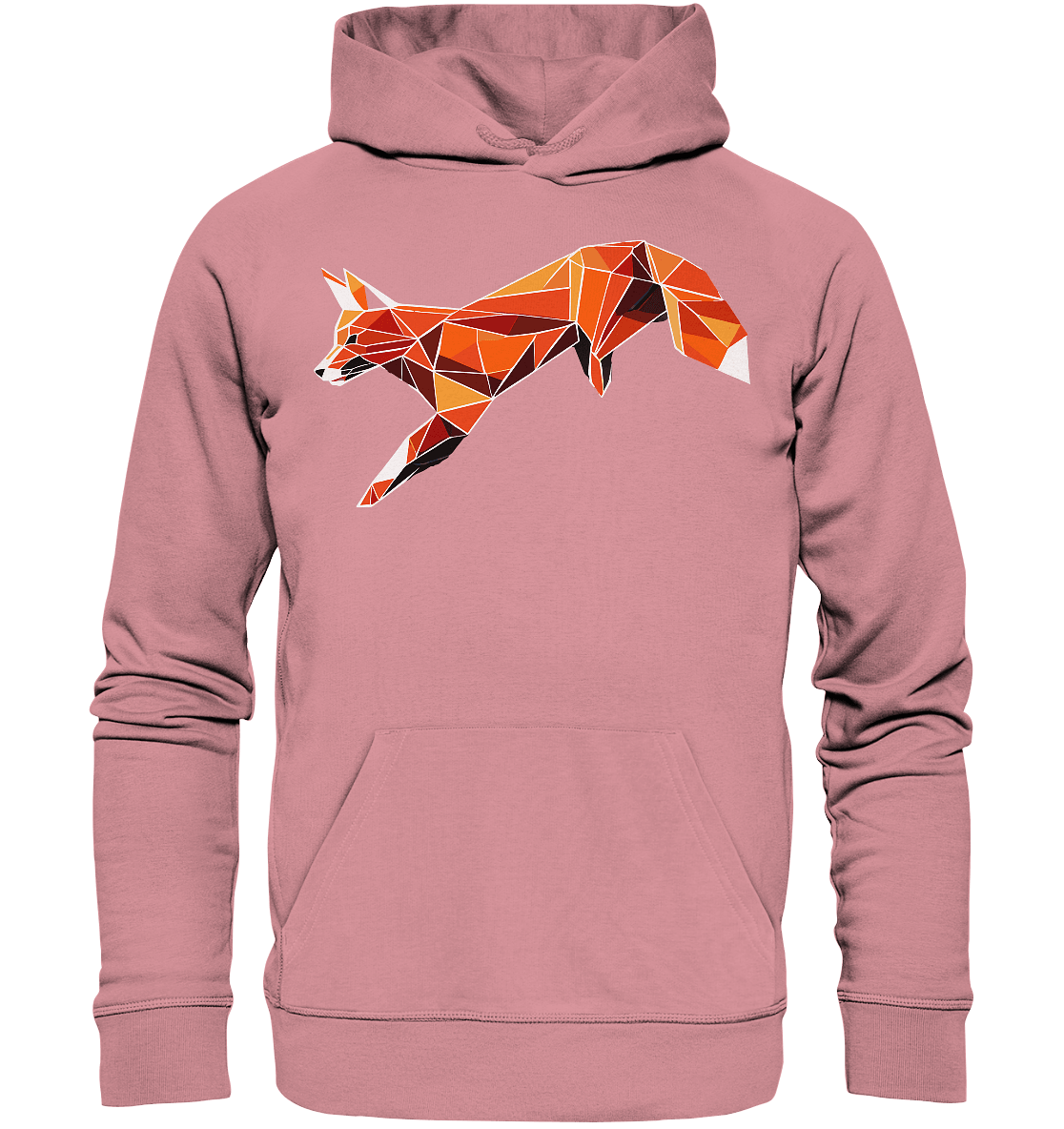 springender Fuchs - Organic Basic Hoodie - ArtfulShenwyn